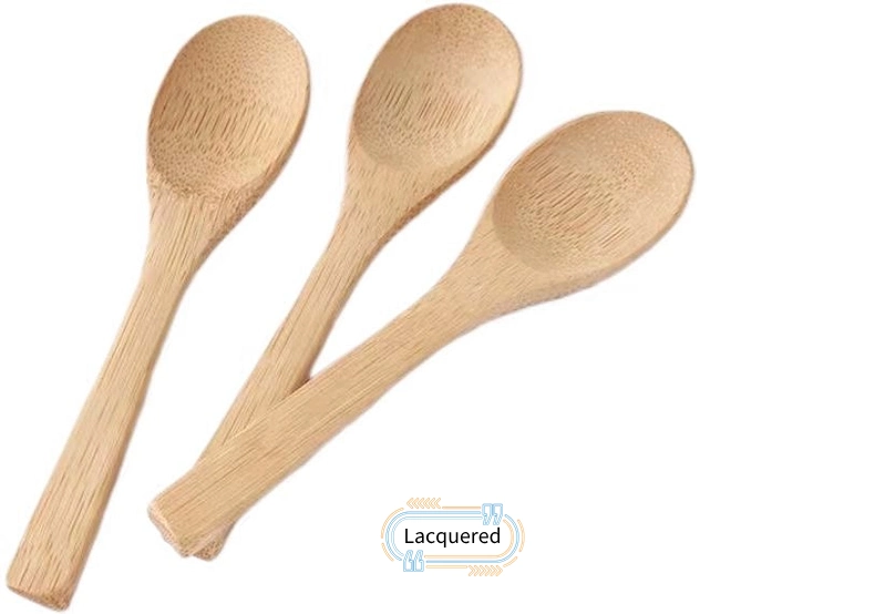 Wholesale High Quality Natural Bamboo Scoop for Face Cream Mini Bamboo Cosmetic Spoons Medicine Spoon