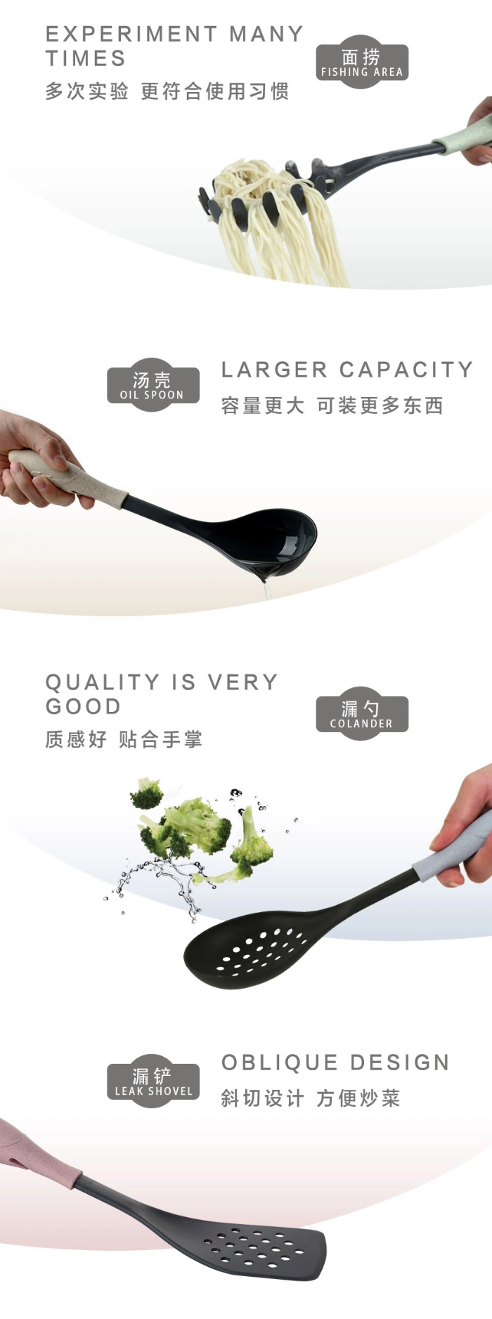 Good Quality Kitchenware Set Nylon Kitchen Utensils