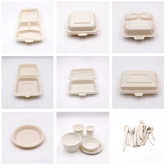 PLA Tableware 100% Biodegradable Non-Wood Plant Fiber Tablewares