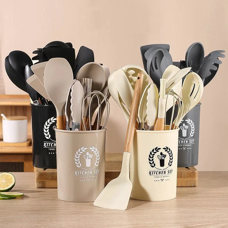 Wholesale 11PCS Modern Cooking Accessories Baking Tools Silicone Kitchen Cookware Cooking Utensils Set