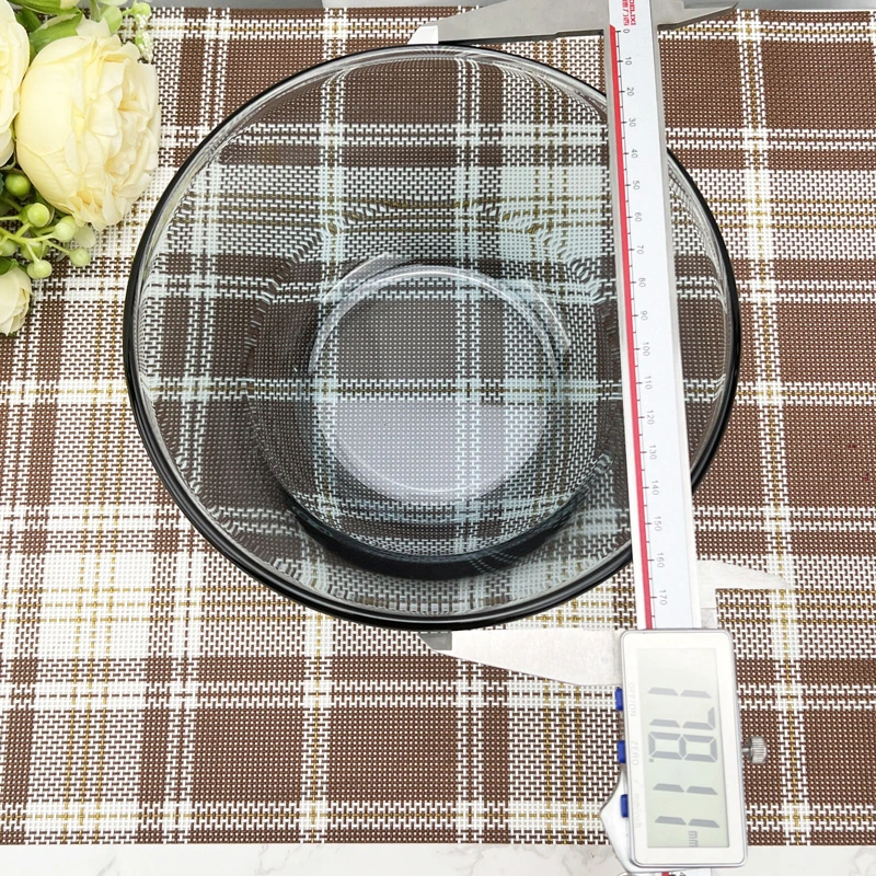 Wholesale Round Kitchen Restaurant Dinnerware Glass Bowl Plates Sets