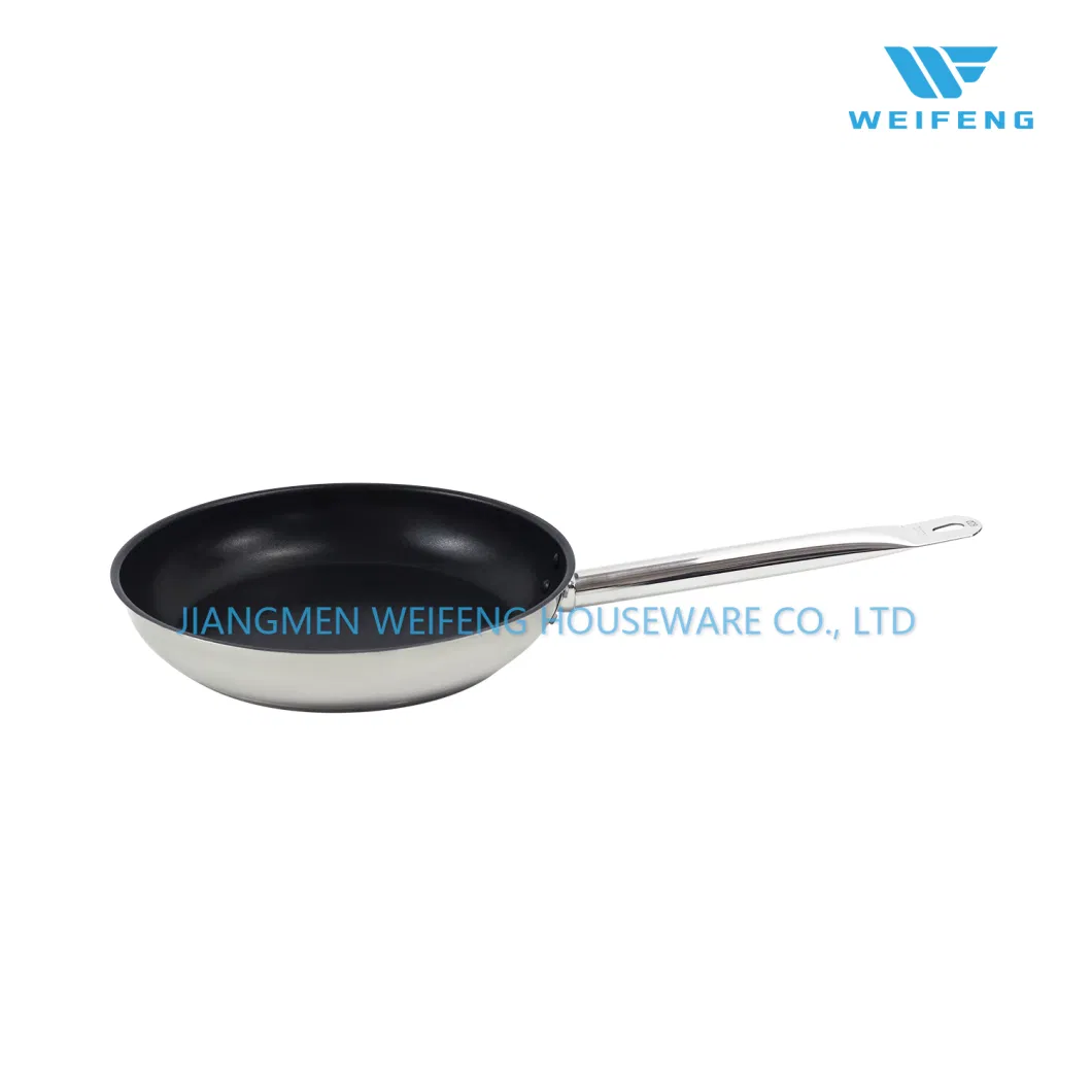 Black Non-Stick Coating Frying Pan-Stainless Steel Cookware Set