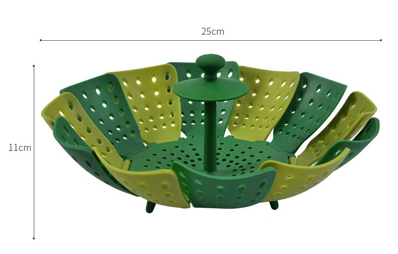 Lotus Plus Folding Non-Scratch Steamer Basket Cookware Kitchen Tool