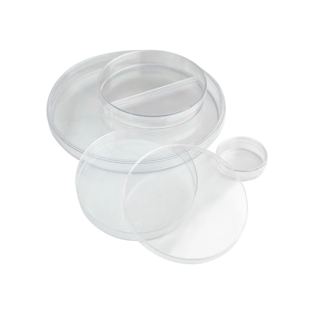 Cheap Disposable 35mm 60mm 90mm Clear Transparent Sterile Glass or Plastic 90X15mm Petri Dish