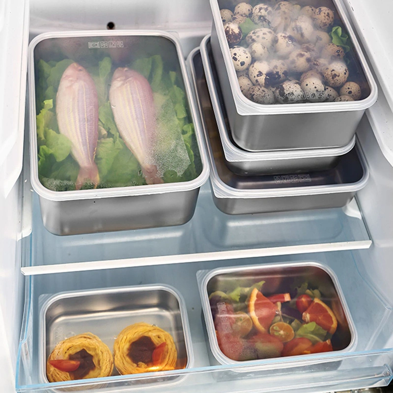 Eco Friendly BPA Free Food Storage Containers Lunch Box Stainless Steel Food Container with Lid