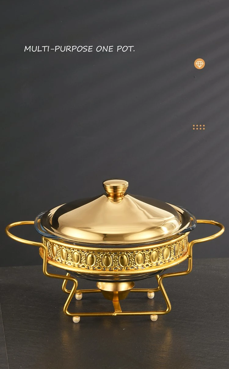 Manufacturer Activity Price Buffet Stove 2.0L Round Luxury Chafing Dish