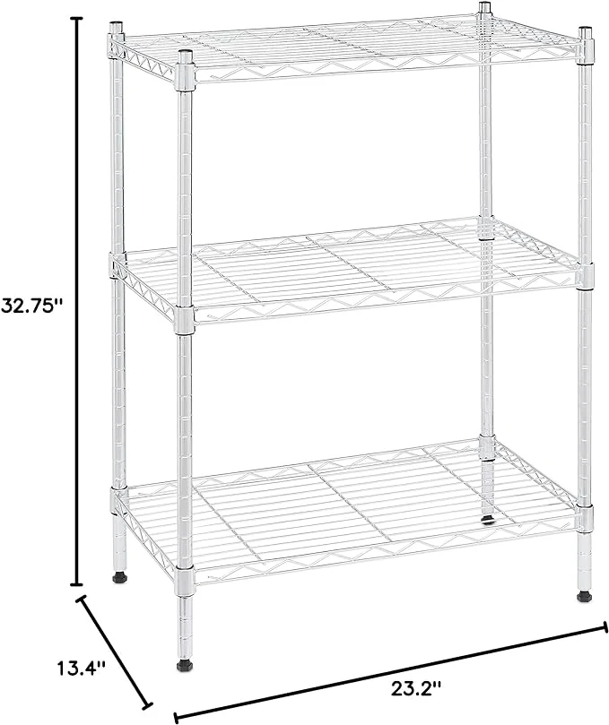 Adjustable Home Storage Chrome Wire Shelving