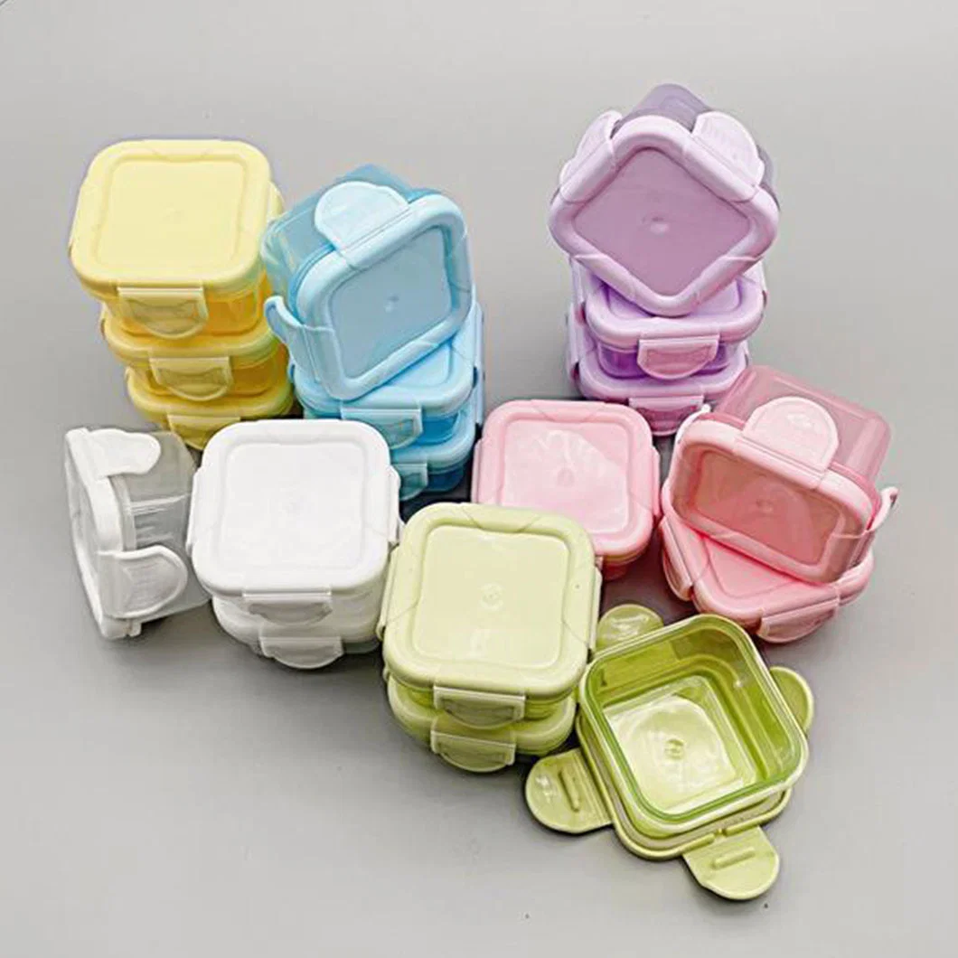 Mini Box Food Grade Food Preservation Box Sauce Snacks Packaging Portable Storage