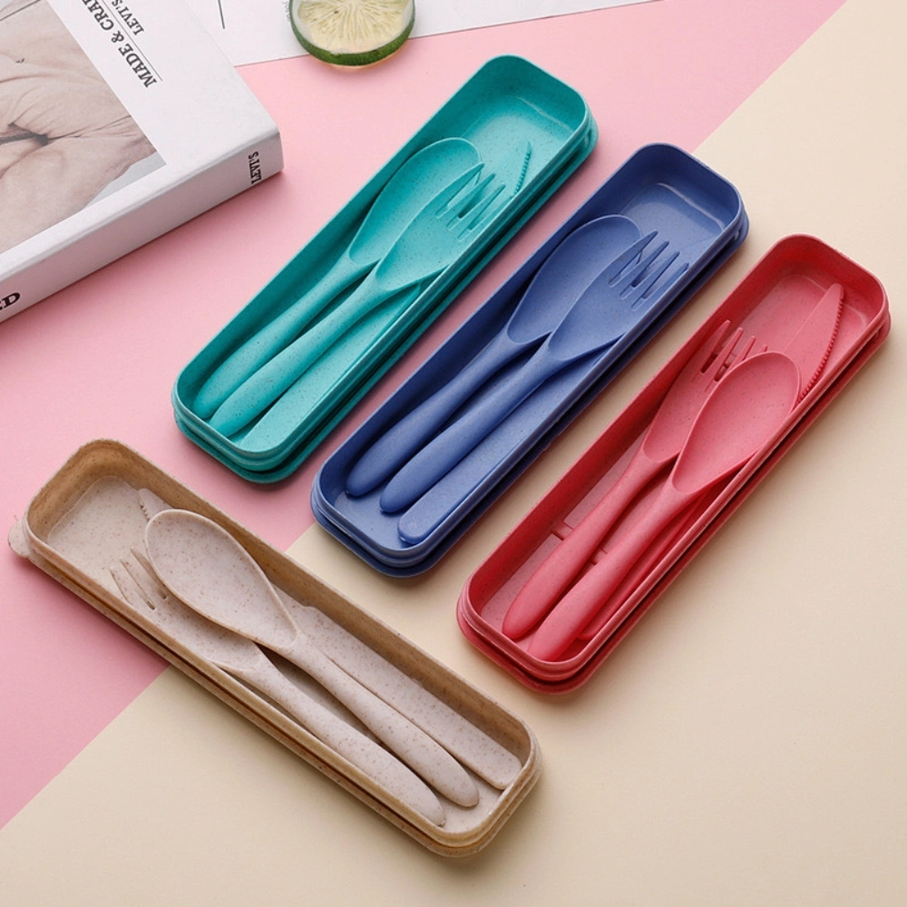 Travel Utensils with Case, Reusable Utensils Set with Case, Portable Travel Cutlery Set Camping Utensils Portable Utensils for Lunch Box for Outdoor Bl23465