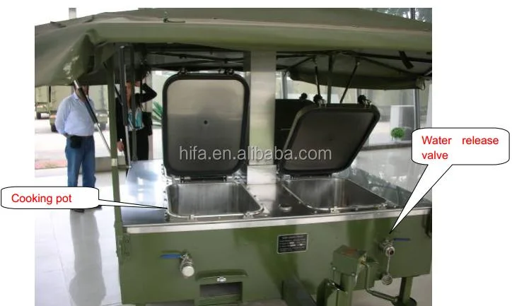 Amry Standard Mobile Field Kitchen Tailer Mobile Kitchen Model Xc-250 for Western Food