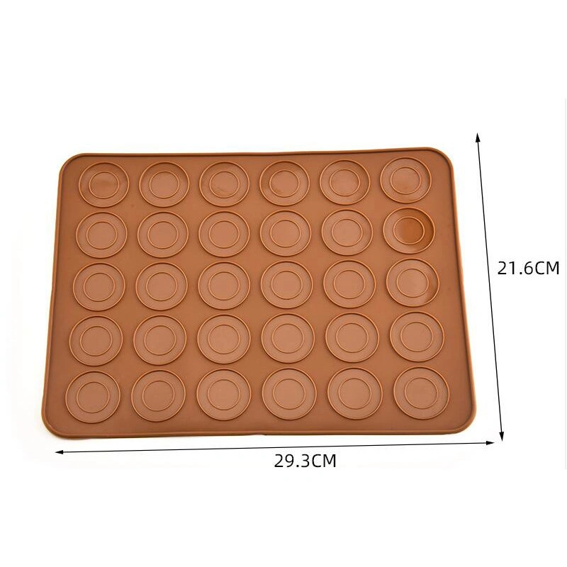 Macaroon Pastry Oven Baking Mold Sheet Mat 30-Cavity DIY Mold Baking Mat Useful Tool Kitchen Silicone Macaroon Bl11984