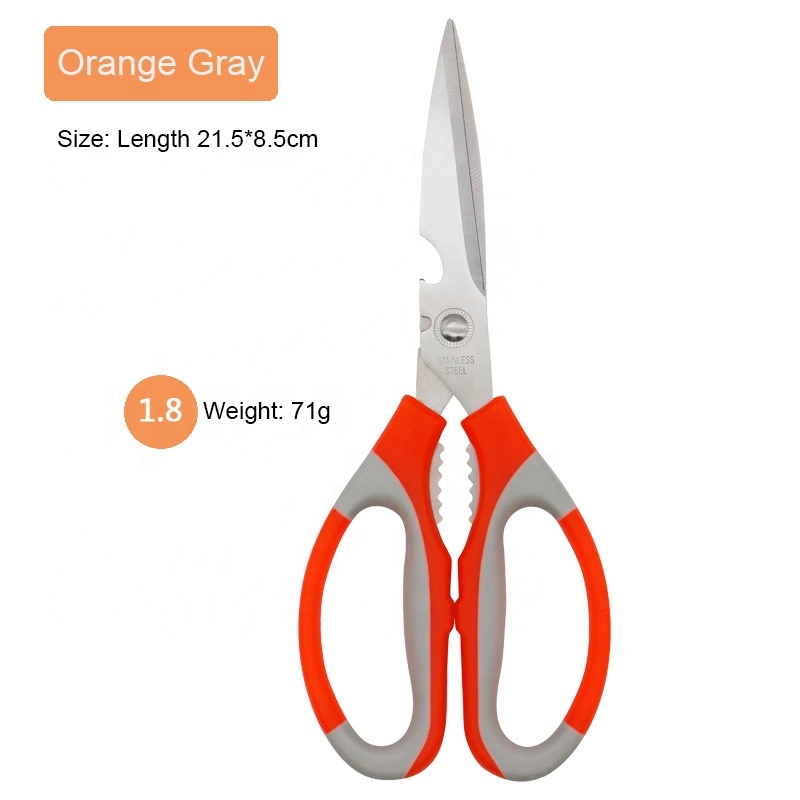 Factory Selling High-Quality Kitchen Scissors Environmental Protection Plastic Handle Multifunctional Scissors