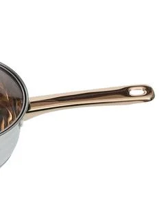 Stainless Steel Cookware Tea Glass Lid Golden Handle Pots Cookware Set