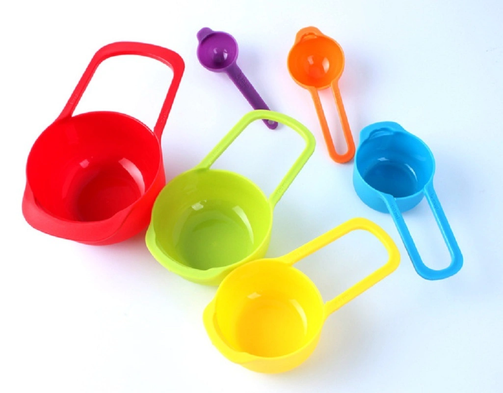 Measurement Plastic Cup Spoon Multi-Color Utensils Tools for Kitchen Cooking Baking Bl14409