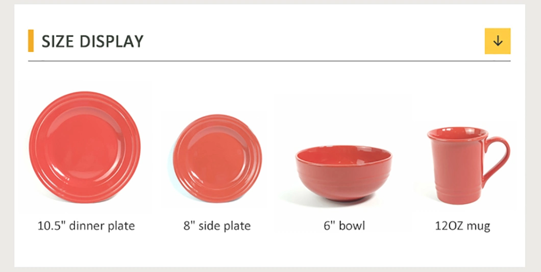 Wholesale China Stoneware Ceramic Dinnerware Set