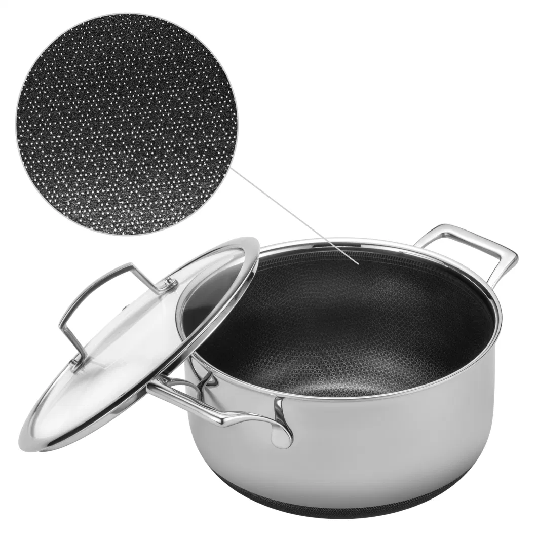 Hot Sales Stainless Steel Non-Stick Coating Double Layers Soup Pot