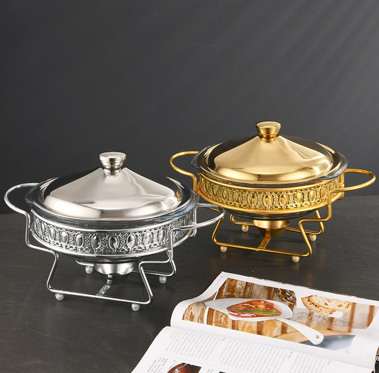 Manufacturer Activity Price Buffet Stove 2.0L Round Luxury Chafing Dish