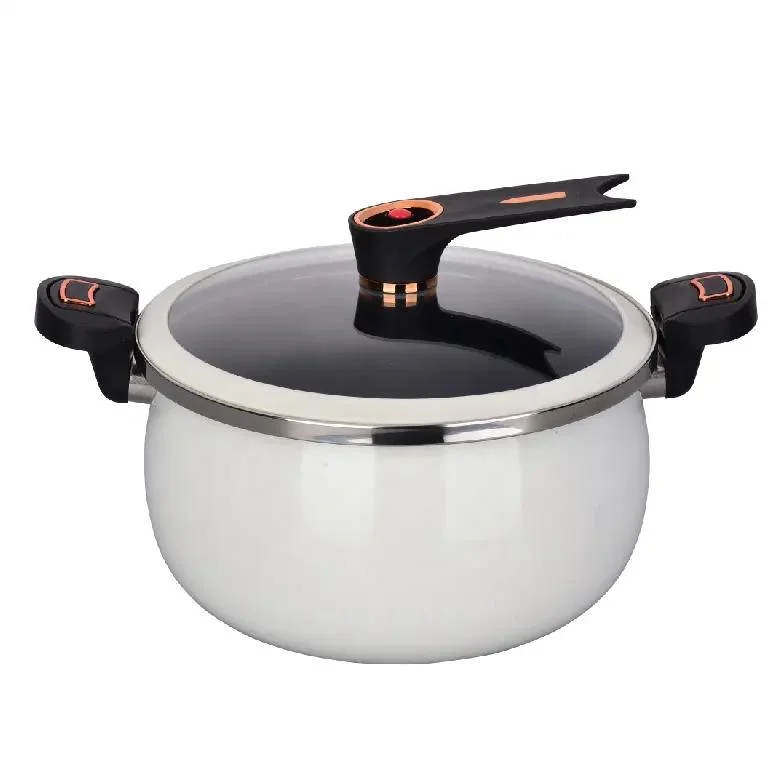 26cm New Enamel Cookware Set Cast Iron Kitchenware Intelligent Micro Pressure Pot