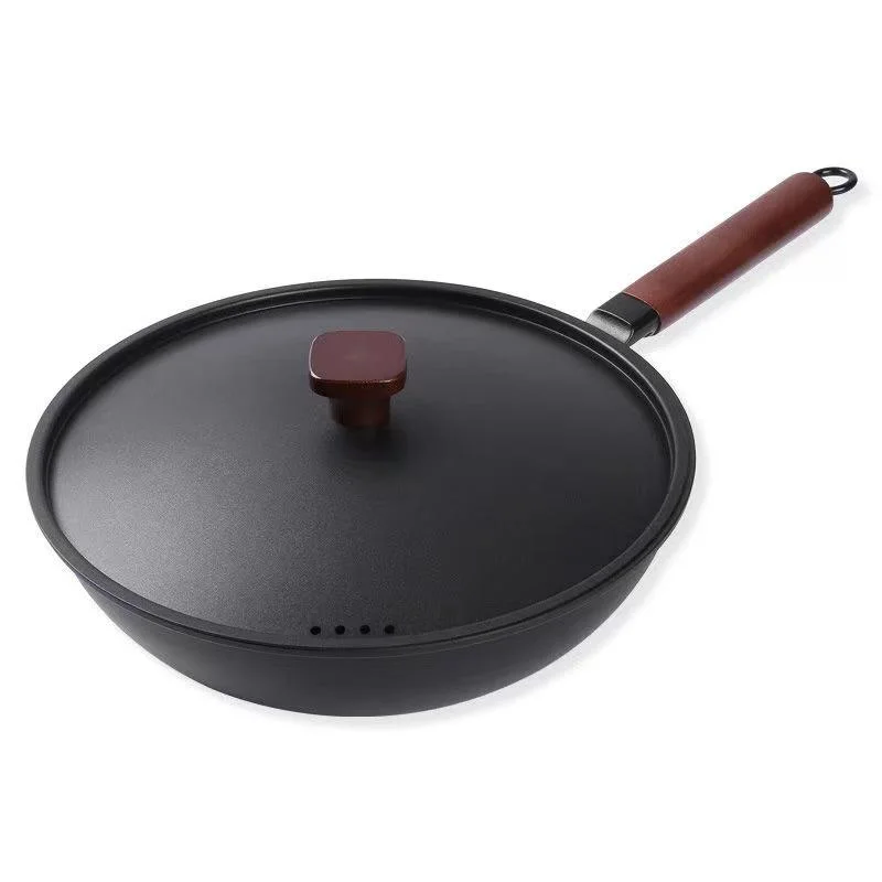 Wholesale Three-Piece Non-Stick Pan Cookware Set Old Iron Pot Set Household Frying Pan Universal Soup Pot Frying Pan Milk Pot