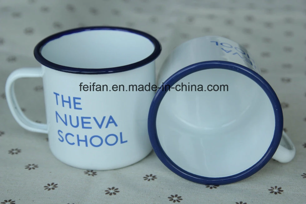 Personalized Enamel Cup/Mug with Customzied Logo