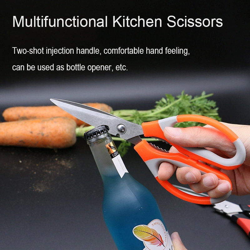 Factory Selling High-Quality Kitchen Scissors Environmental Protection Plastic Handle Multifunctional Scissors