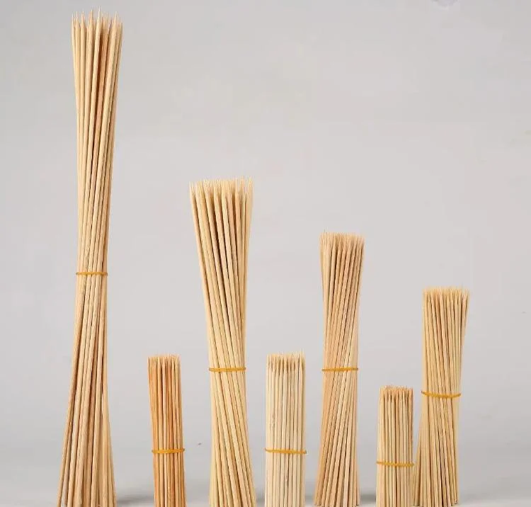 2.5mm*30cm Bamboo Skewers Wooden Barbecue Skewers Natural Wood Sticks Barbecue Accessories Cooking Tool