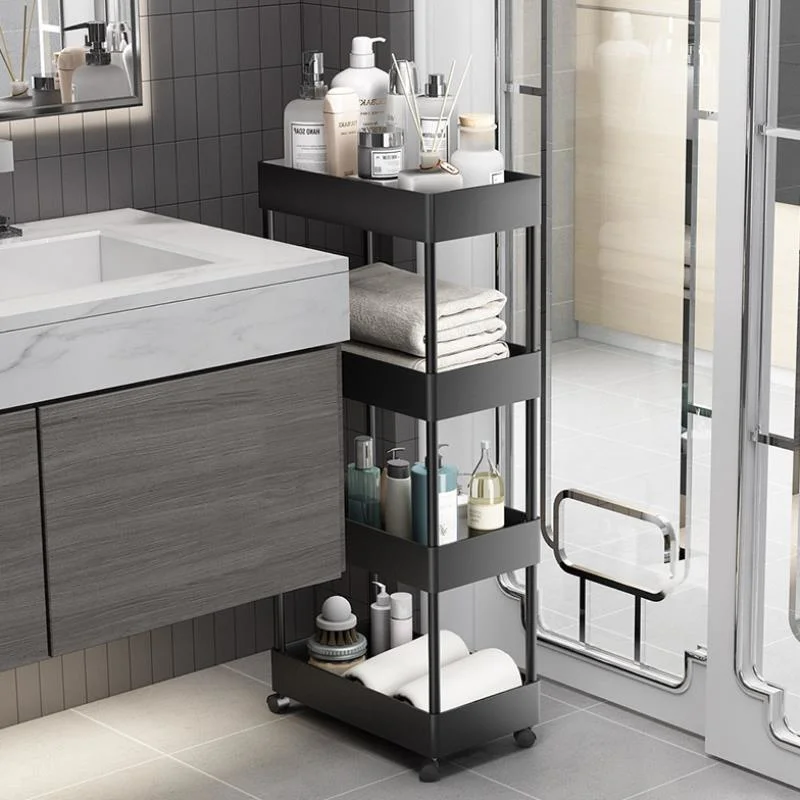 4 Tiers Kitchen Bathroom Home TPR PP Storage Organization