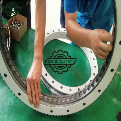 Factory Price Slewing Bearings with Internal Teeth External Teeth with Flange for Band Conveyor