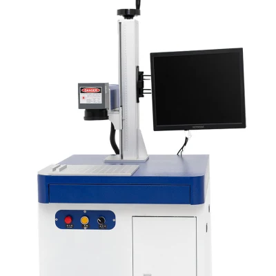 30W Laser Marking Machine Small Automatic Metal Lettering Coding Desktop Laser Carving Red Light Positioning