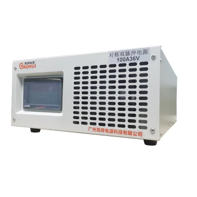 100A36V High Frequency Symmetrical Pulse DC Rectifier for Metal Plating with Touch Screen