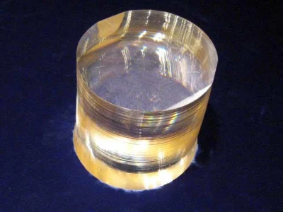 Polished Pbmo04 Crystal for Acousto-Optic Devices