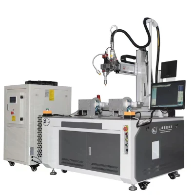 Factory Price 6 Axis Fiber Laser Welding Machine with Feeding Wires for Aluminium Brass Copper