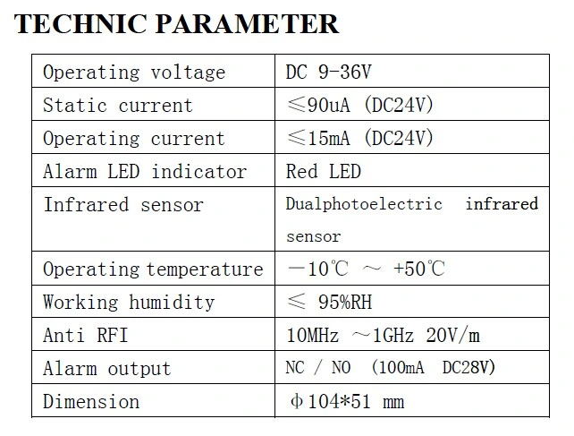 Wired / Conventional Photoelectric Smoke Detector for Fire Alarm (ES-5002OSD)