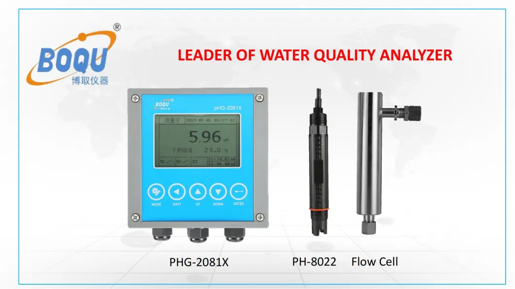 pH Meter Phg-2081 PRO Installation and Size 138mm*138mm Water Online pH Controller Boqu