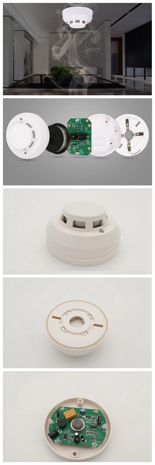 4-Wire, 12/24V, Smoke and Heat Detector with Relay Output