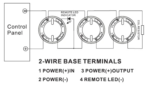 4 Wire Heat Detector with No Nc Relay Output