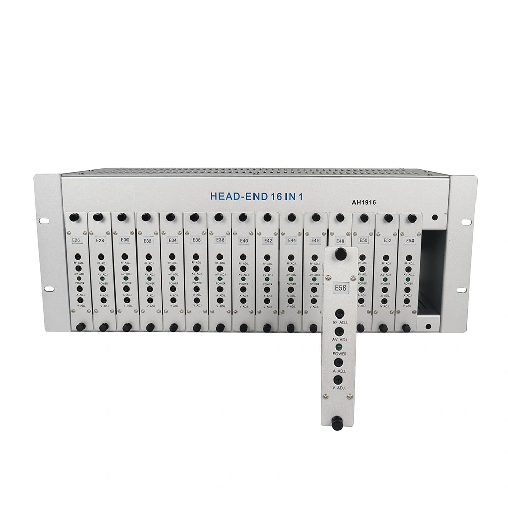 High Performance CATV Headend Agile RF Modulator 16 Channels