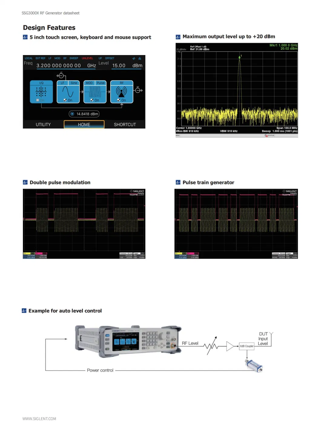 Ssg3000X RF Signal Generator External Modulation Function Iq Modulate Signal Output