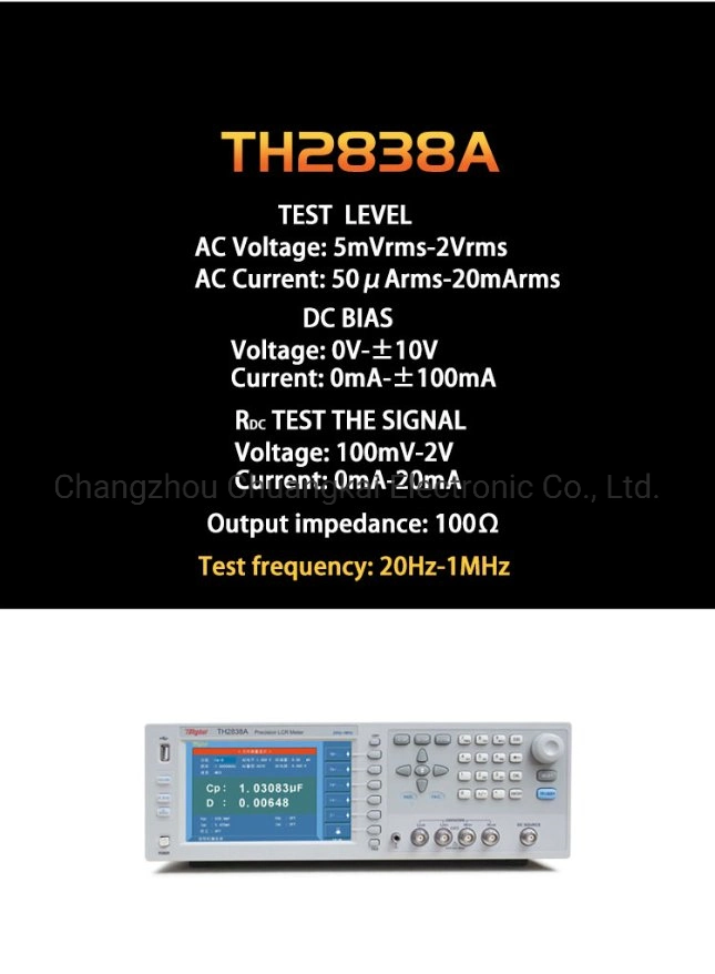 Tonghui Th2851-130 Impedance Analyzer 10.1 Inches TFT LCD Display