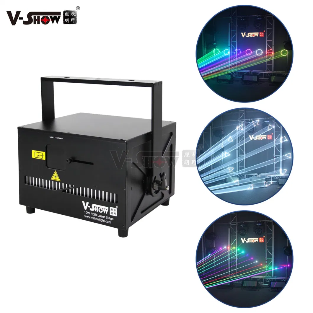 V-Show New 10W RGB Animation Laser Disco Lighting