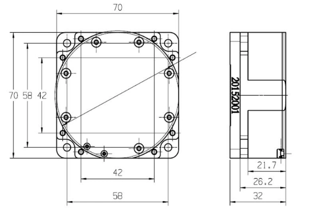 Single Axis Optical Gyro Low Bias Close Loop Gyroscope 200Hz Output Rate Inertial Gyro Sensor