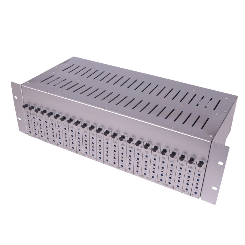 24 Ways Fixed Channel CATV RF Analog Modulator Built-in Combiner for Hfc Network