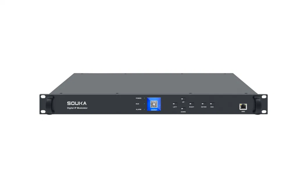 IP Input and 12 Channels J. 83b RF out 1ru Chassis IP Modulator