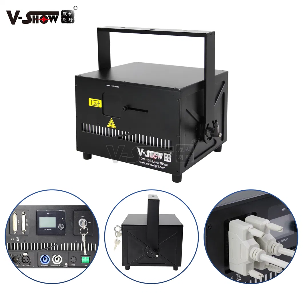 V-Show New 10W RGB Animation Laser Disco Lighting