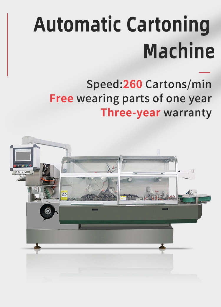 High Speed Automatic Face Mask Box Packing Carton Package Cartoning Machine