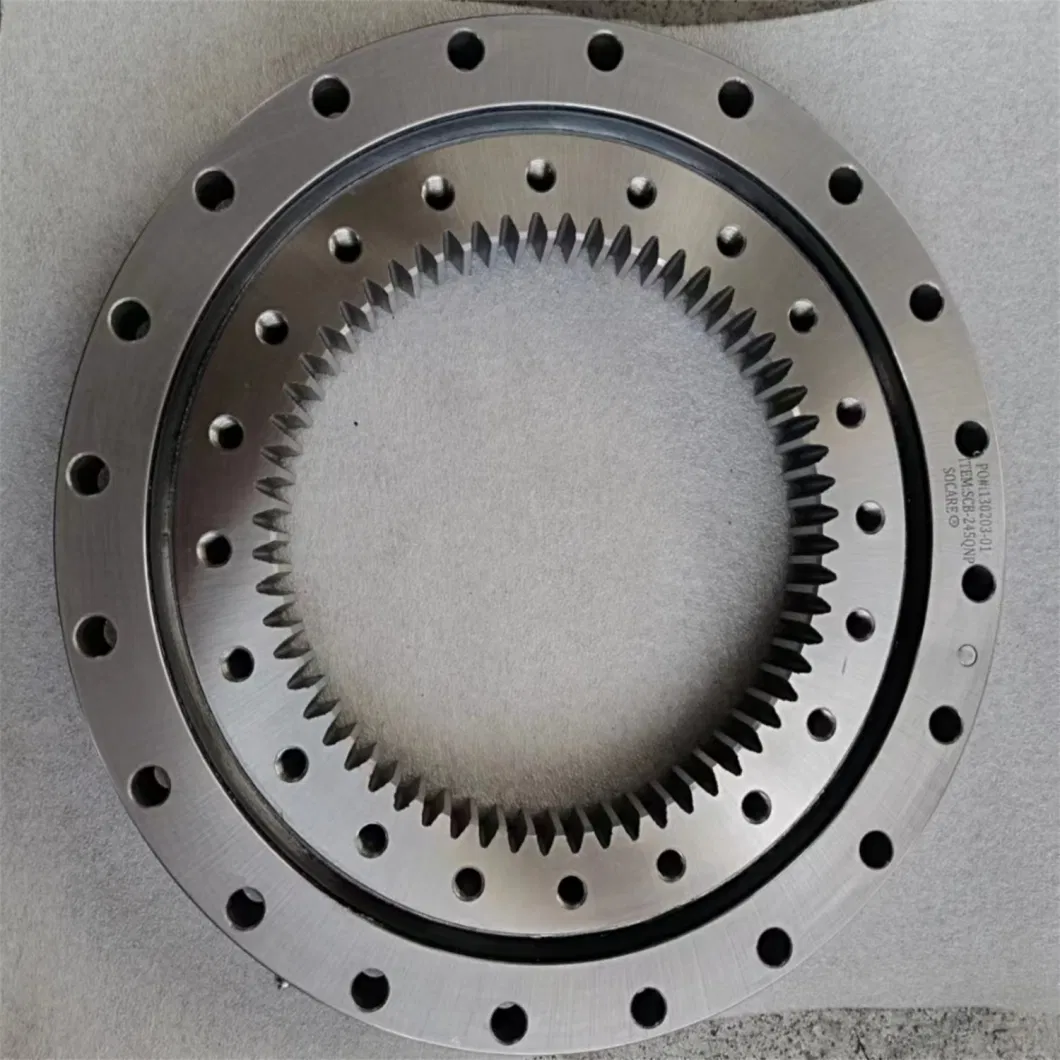 Factory Price Slewing Bearings with Internal Teeth External Teeth with Flange for Band Conveyor