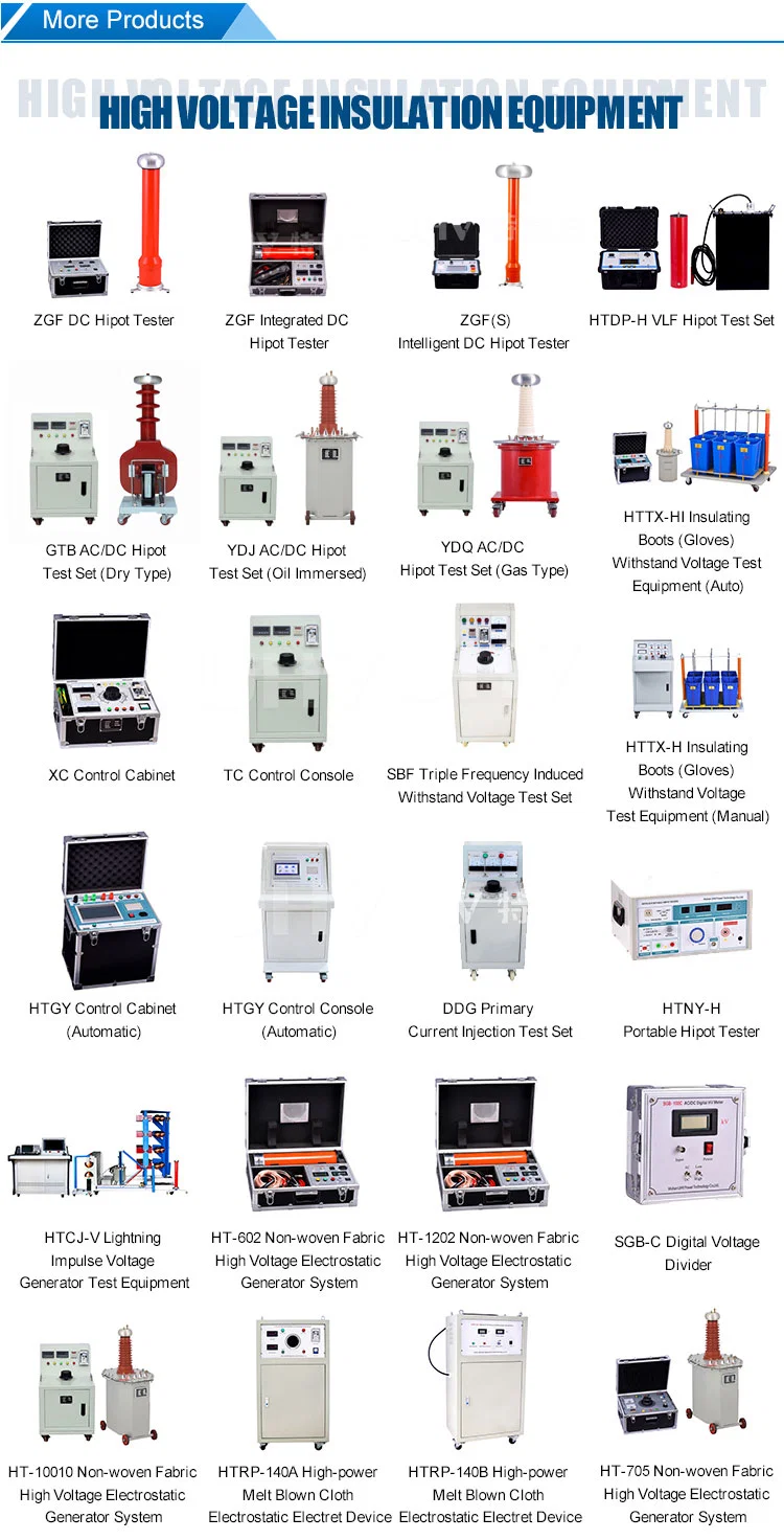 Zgf 200kv 300kv 400kv DC High Voltage Generator Hipot Tester High Voltage DC Pulse Generator