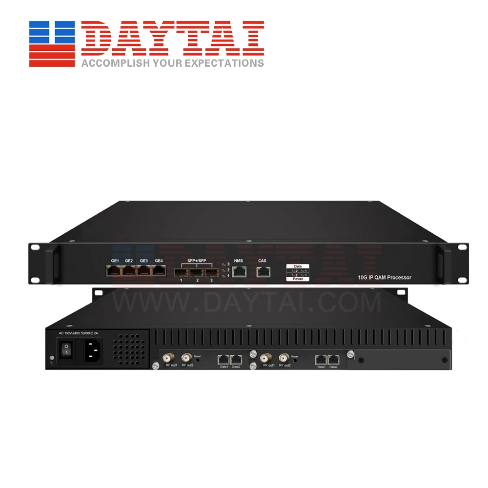 Multi Channel 10g Optical Signal IP to Qam Modulator