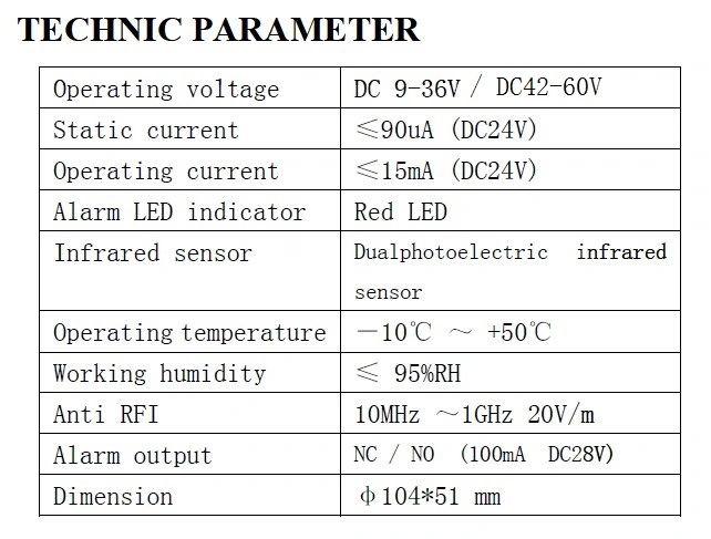 48V Smoke Detector with Nc No Relay Output (ES-5010OSD)