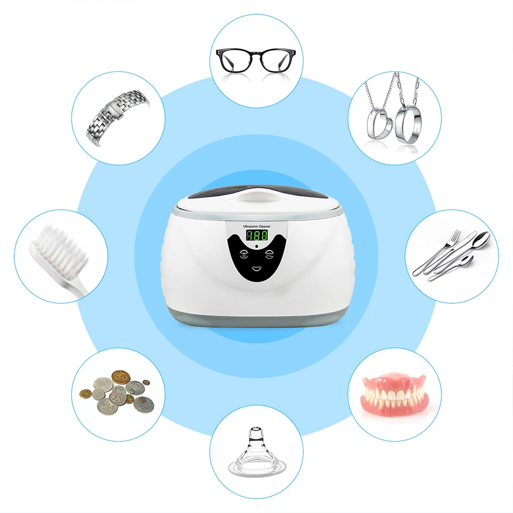 Plastic Household Intelligent Ultrasonic Cleaner for Cleaning Brush Denture